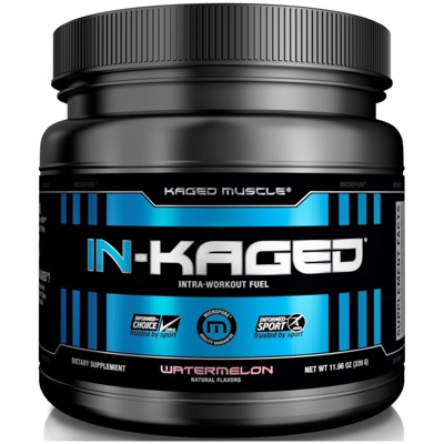 Kaged Muscle IN-KAGED, Intra-Workout Fuel, Watermelon, 11.96 oz (339 g), Dietary Supplements