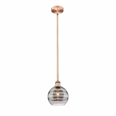 Rochester - 1 Light Stem Hung Mini Pendant In Industrial Style-9.38 Inches Tall and 8 Inches Wide