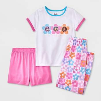 Girls' Barbie 3pc Pajama Set - Pink