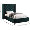 Meridian Furniture,Aiden Velvet Bed - 3 of 4