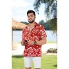 LA LEELA Men's Hawaiian Shirt Luau Vacation Summer - 2 of 4