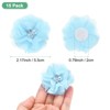 Unique Bargains Mesh Fabric Rhinestone Pearl Chiffon Flowers 2.17 x 2.17 Inch - 3 of 4