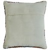 HomeRoots 20" X 20" Red Green Blue Yellow Orange Pink And Black 100% Cotton Geometric Zippered Pillow - 4 of 4
