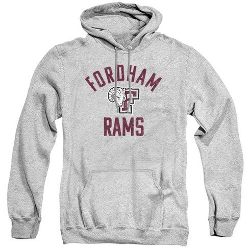 Fordham University Official Rams Logo Adult Pull-Over Hoodie, Athletic Heather - image 1 of 4