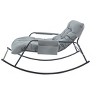 Rocking Chair with Extra-Wide Technical leather Upholstered, Gliding Chair Reclining Chair, Modern Accent Chair for Living Room Nursery Bedroom - 3 of 4
