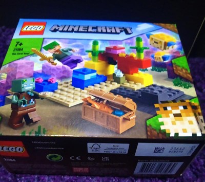 LEGO Minecraft 21164 Le Récif Corallien, Jouet avec Figurines d'Alex, un  Zombie et une Épée - Zoma