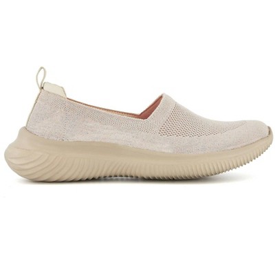 Женские кроссовки Andrea Ultra Comfort Slip on Casual Sneakers 67679, Beige, 8 — фото 2