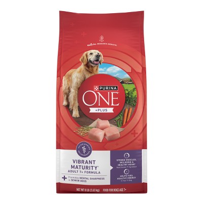 Purina ONE SmartBlend Vibrant Maturity Natural Chicken Flavor Dry Dog Food for 7+ Senior Dogs