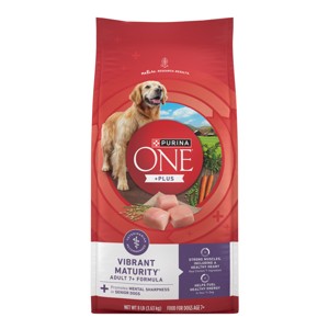 Purina ONE SmartBlend Vibrant Maturity Natural Chicken Flavor Dry Dog Food for 7+ Senior Dogs - 1 of 4