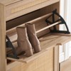 coucheta Shoe Bench with Padded Seat, Shoe Storage Bench with Adjustable Shelves & Side Pockets, 5/10 Cubes Storage Organizer for Entryway - 4 of 4