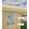 10'x20' & 13'x20' Heavy Duty Carport Sidewalls - 180G PE Waterproof Fabric with Zipper Doors & Mesh Windows, Yellow (Cover Only) - 3 of 4