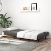 vidaXL 2-Seater Velvet Sofa Bed - Convertible Loveseat Couch, Dark Gray, Versatile Sleeper for Living Room/Dorm/Office - 2 of 4