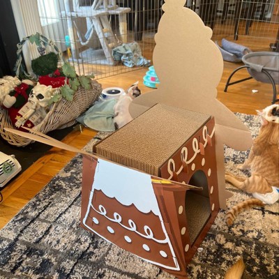 Cat gingerbread 2024 scratch house