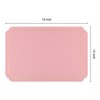REGALWOVEN Leather Heat Resistant Washable Wipeable Dining Table Placemats 18 x 12 Inch 6 Pcs - 4 of 4