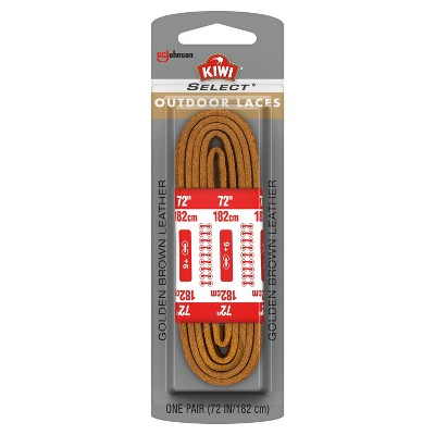 KIWI Select Outdoor Leather Laces - Golden Brown 72in