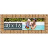 PosterPalooza | 40x16 Wide Bamboo Picture Frame, UV Acrylic, 4 Finishes - Brown, Black, Silver, and Natural - 2 of 4