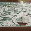 Area Rug Botanical Floral - Leaf Printed Accent Carpet with Non-Slip Backing, Stain-Resistant Indoor Rug for Living Room, Bedroom, Kitchen - 3 of 4