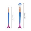 Unique Bargains Portable Mermaid Makeup Brush Set 4 Pcs - image 2 of 4