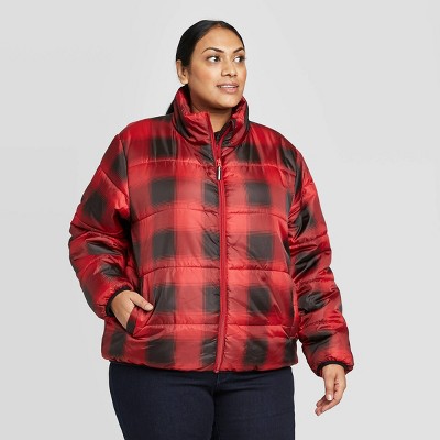 ladies plus size puffer jackets