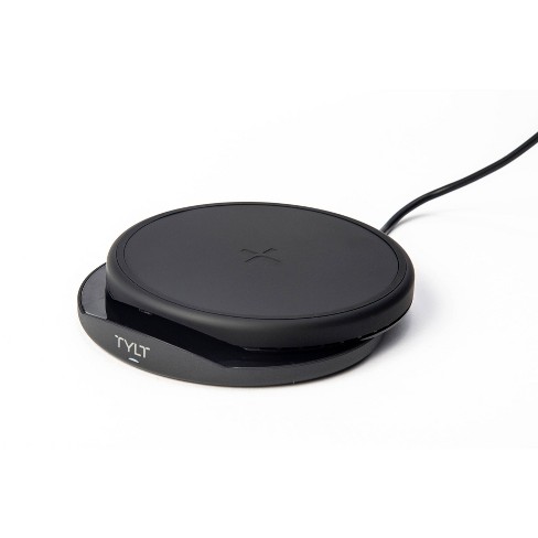 AT&T Q10-BLK Bluetooth Wireless Speaker with Qi Wireless Charger Pad