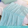 Plush Flannel Baby Blanket, Wave Pattern Toddler Blanket, 30x40 Inches - NTBAY - 3 of 4