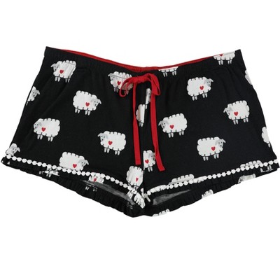 P.J. Salvage Womens Sheep Pajama Shorts