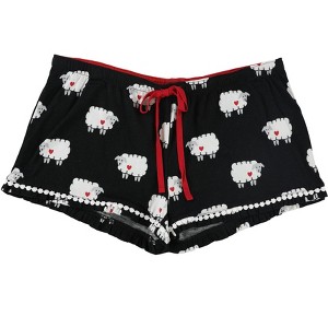 P.J. Salvage Womens Sheep Pajama Shorts - 1 of 2