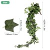 Unique Bargains Silk Greenery Room Decor UV-resistant Artificial Ivy Vines Kit Green 1 Pc - 3 of 4