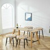 Resenkos Counter Bar Stools, Counter Stool,Counter Height Bar Stools Set of 2, Kitchen Stools Dining Chair Stools with Golden Footrest,Multi-color - 4 of 4