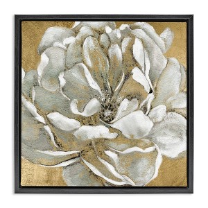 Stupell Industries Blushing White Magnolia Flower Abstract, 18" x 18" - 1 of 4