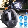 iMountek
"5.75In LED Motorcycle Projector Headlight for Harley Dyna, Sportster, Softail, Iron 883 & More"Black - 4 of 4