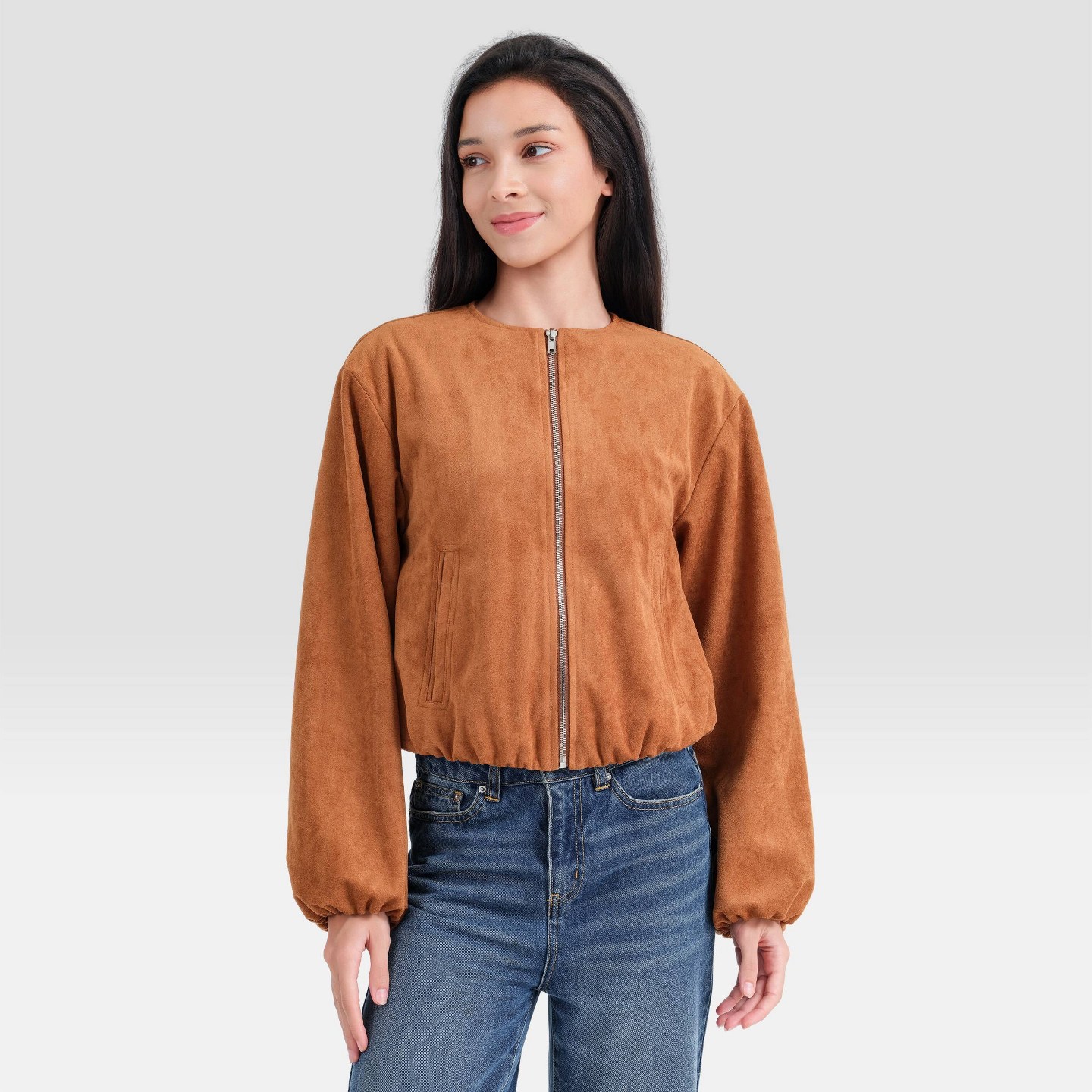 Женская куртка A New Day Full Zip Cropped Bomber — фото 1