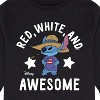 Boys' - Lilo and Stitch - Red White And Awesome Long Sleeve Graphic T-Shirt - 2 of 4