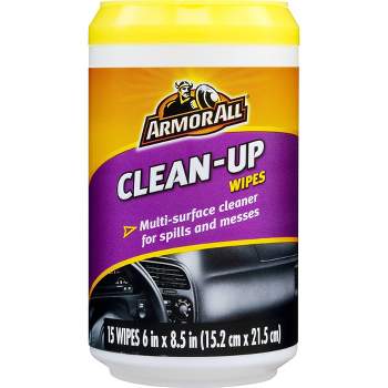 Armor All 15ct Clean Up Wipes Automotive Interior Cleaner