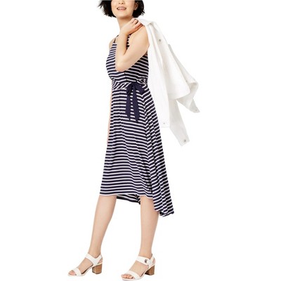 maison Jules Womens High-Low Fit & Flare Dress