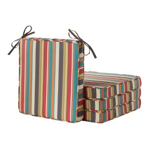 18in Square Outdoor Chair Pad Set of 4 - 1 of 4