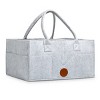 KeaBabies Baby Diaper Caddy Organizer, "Classic Gray" Gray - image 2 of 4