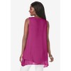 Jessica London Women's Plus Size Crinkled Tunic - 3 of 4