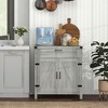 NicBex Industrial Sideboard Cabinet with 2 Doors Kitchen Coffee Bar Cabinet with Drawer for Kitchen,Living Room,Gray - 4 of 4