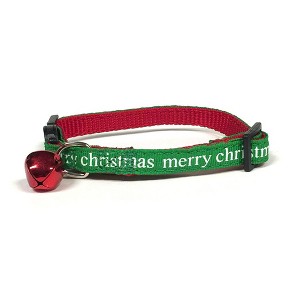 Midlee Merry Christmas Cat Collar with Safety Buckle - 1 of 3