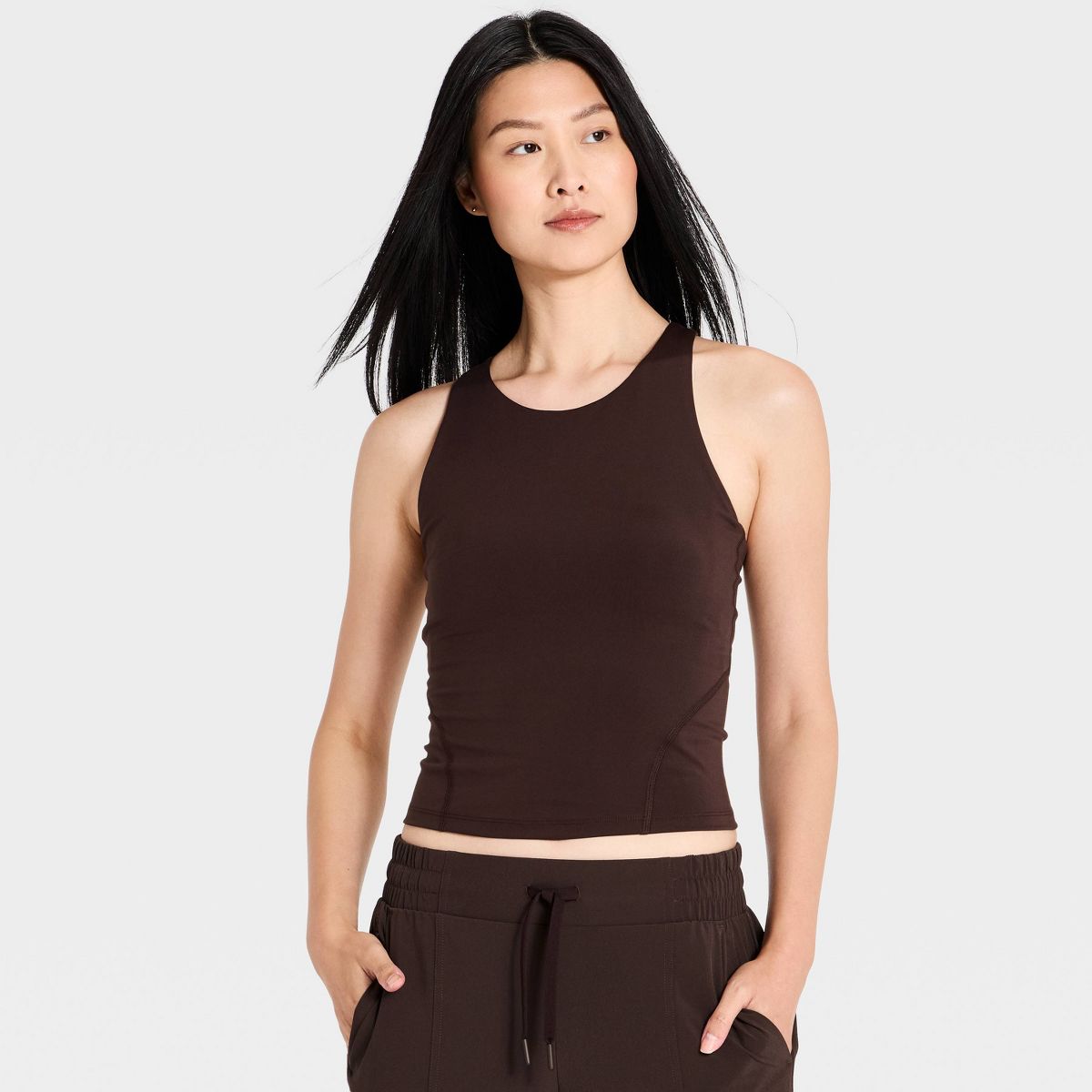 Women's Super Flex High Neck Racerback Support Tank Top - All In Motion™ - thumbnail 8