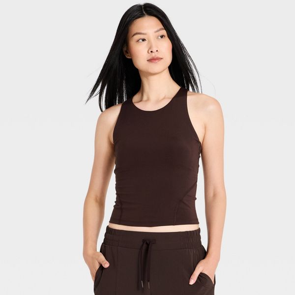 Women's Super Flex High Neck Racerback Support Tank Top