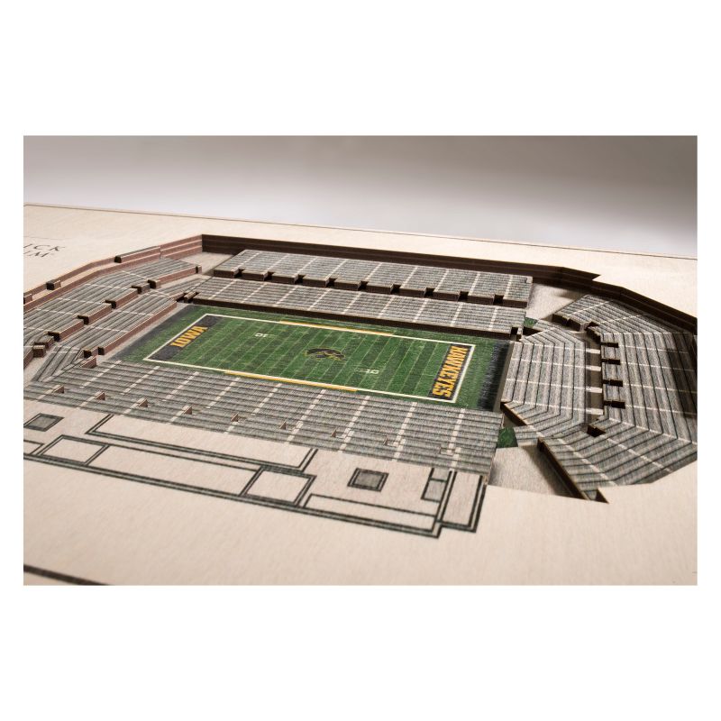 NCAA Iowa Hawkeyes 5-Layer StadiumViews 3D Wall Art, 2 of 5