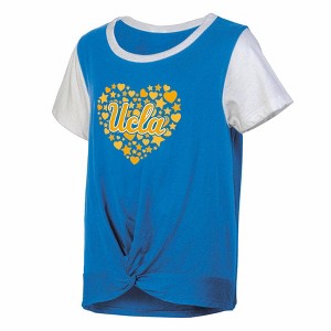 NCAA UCLA Bruins Girls' White Tie T-Shirt - 1 of 3