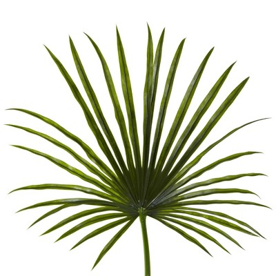 Elegant Summer Breeze 50'' Green Fan Palm Artificial Spray Set