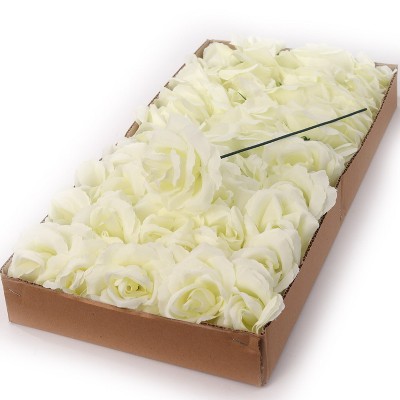 Floral Home 8" Pick Candle White Rose - 50-Piece