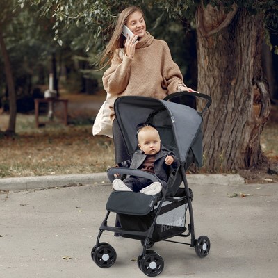 Hauck Charcoal Stone Compact Foldable Jogger Stroller