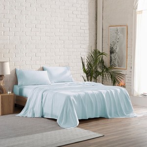 BrylaneHome 300 Thread Count Tencel; Lyocell Sateen Set - 1 of 2