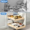 LOVMOR Pull Out Cabinet Organizer 10.5" W x 21" D, Soft Close Slide Out Drawer Storage for Kitchen, Pull-Out Organizer Storage for Base Cabinet - 4 of 4
