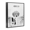 Stupell Industries Poop Deck Bathroom Dog Black Framed Giclee Art - 3 of 4